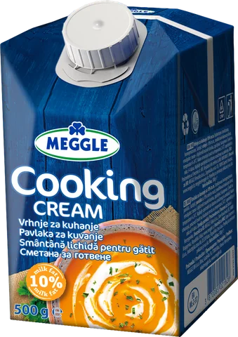 MEGGLE сметана за готвене 10% масленост, 500&nbsp;г