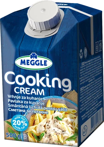 MEGGLE сметана за готвене 20% масленост, 500&nbsp;г